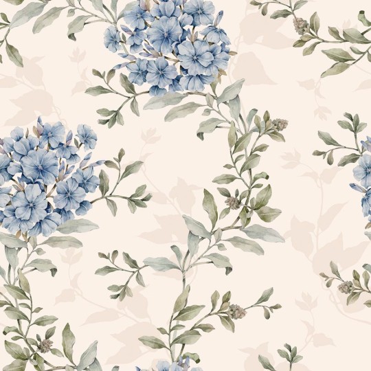 Dekornik DEKO.TAP.468 Blue Tangle - tapeta w kwiaty