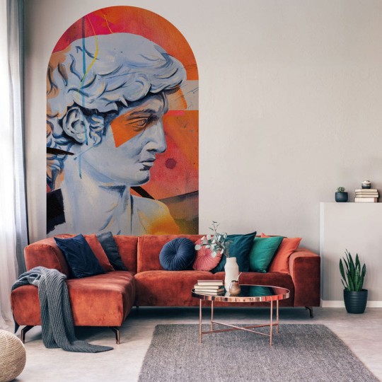 Wall Art Buenos - mural łuk w abstrakcyjny wzór w stylu pop art.