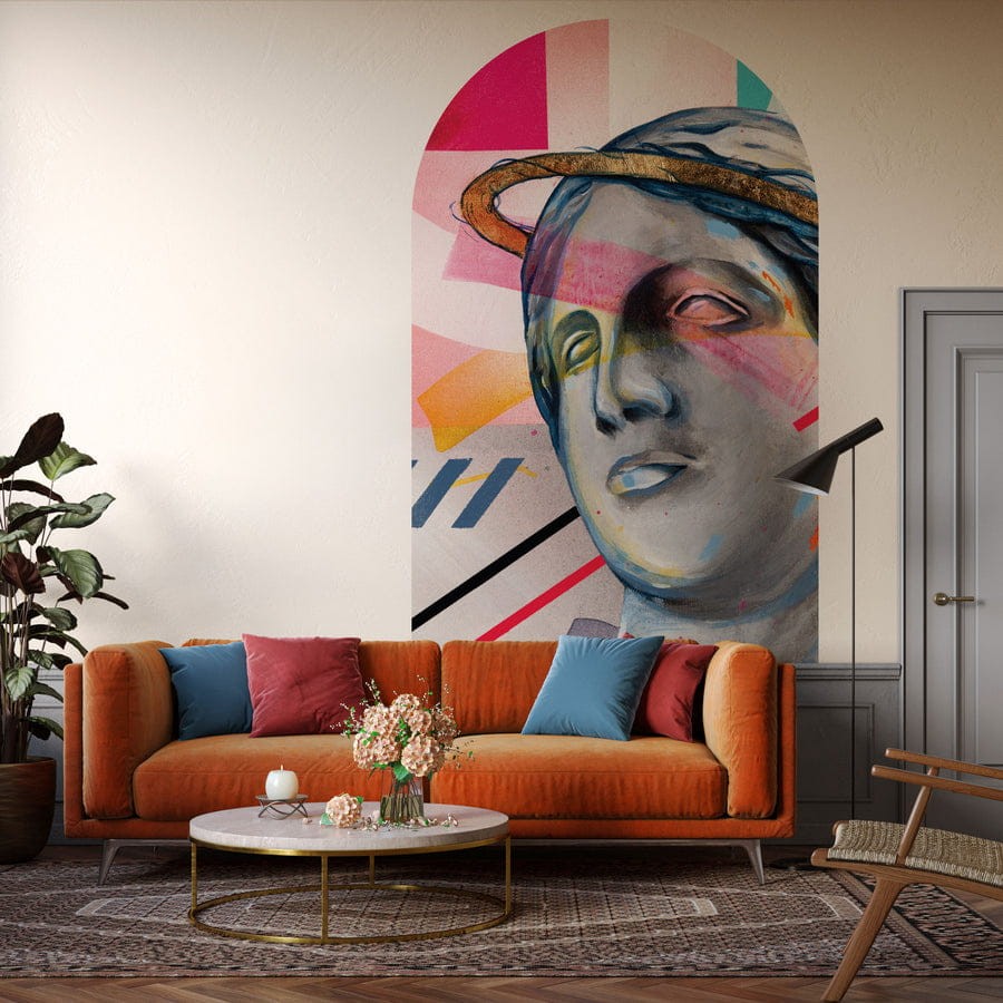 Wall Art Aires - mural łuk w abstrakcyjny wzór w stylu pop art.