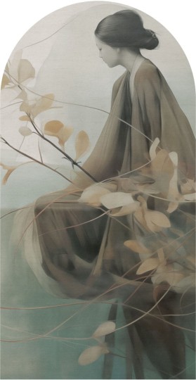 Wall Art Akogare - mural łuk w kobiecą postać