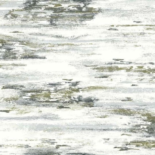 York BW3961 Black and White Resource Library Birch Bark Texture Black/Gold - tapeta o strukturze kory brzozowej