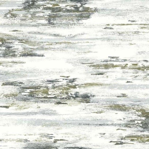 York BW3961 Black and White Resource Library Birch Bark Texture Black/Gold - tapeta o strukturze kory brzozowej