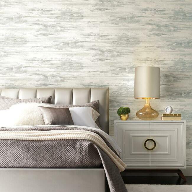 York BW3963 Black and White Resource Library Birch Bark Texture Neutral/Pearl - tapeta o strukturze kory brzozowej