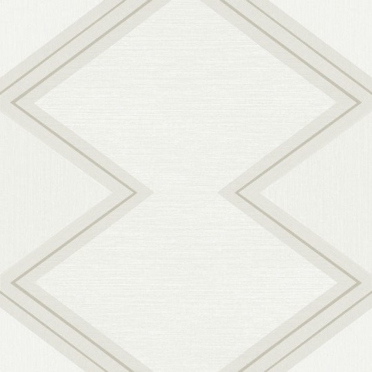York BW3821 Black and White Resource Library Diamond Twist Ivory/Linen - tapeta w geometryczny wzór