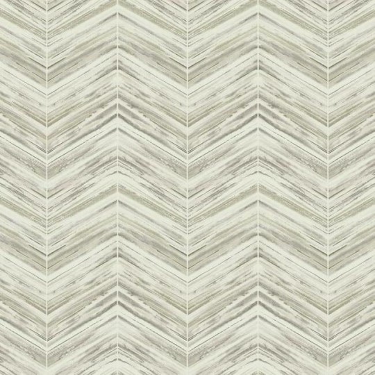 York BW3912 Black and White Resource Library Petite Watercolor Chevron Linen - tapeta w akwarelową jodełkę