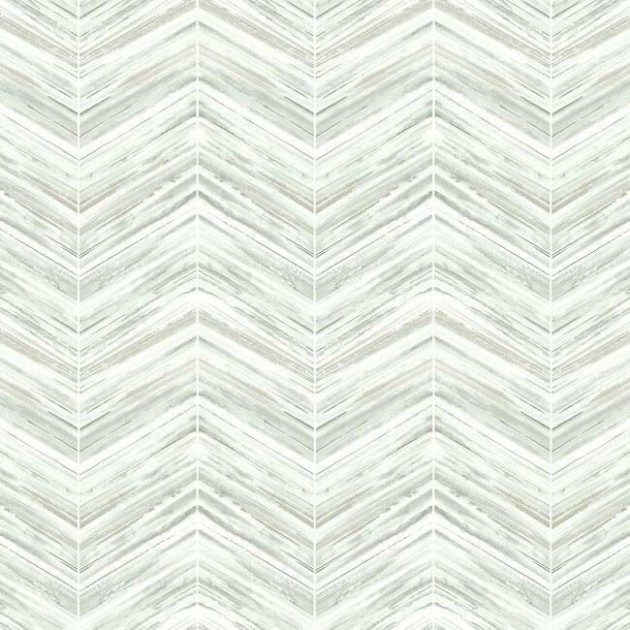 York BW3913 Black and White Resource Library Petite Watercolor Chevron Neutral - tapeta w akwarelową jodełkę