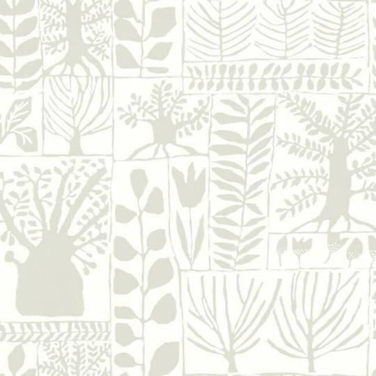 York BW3861 Black and White Resource Library Primitive Trees Neutral - tapeta w drzewa