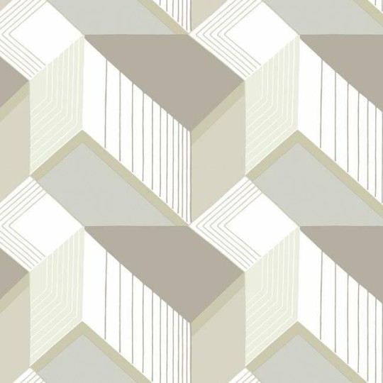York BW3881 Black and White Resource Library Graphic Geo Blocks Neutral - tapeta w geometryczny wzór