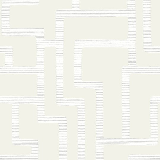 York BW3832 Black and White Resource Library Graphic Polyomino Pearl - tapeta w geometryczny wzór