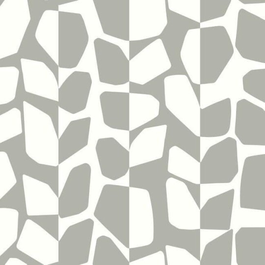 York BW3895 Black and White Resource Library Primitive Vines Silver Metallic - tapeta w obłe kształty