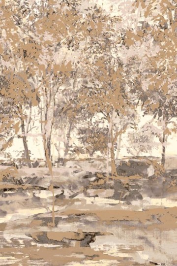 Arte 59641 Essentials Brushed Suede Sherwood Desert - mural z ręcznie malowanym lasem