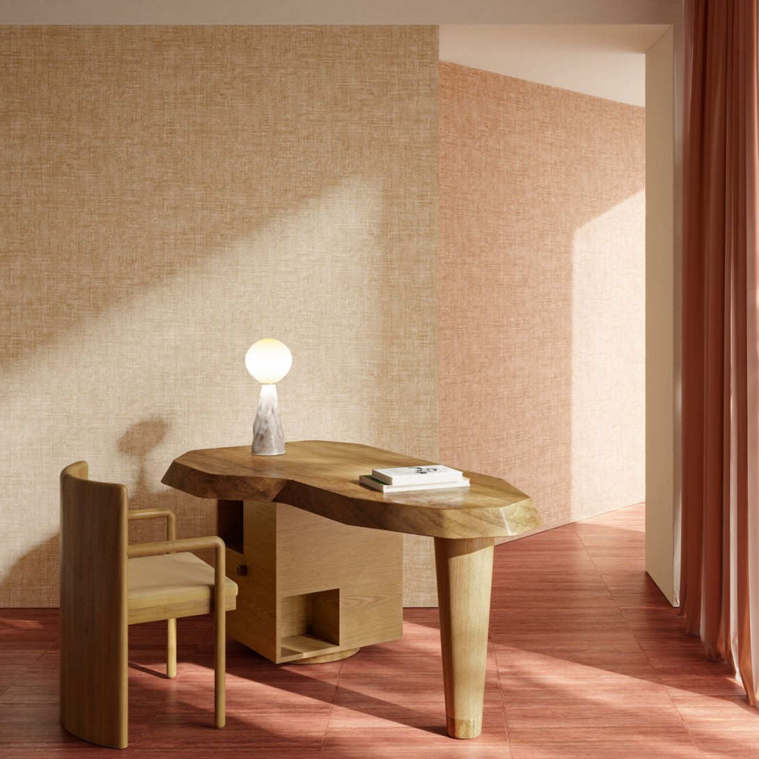 Arte 59610 Essentials Brushed Suede Champagne - tapeta z efektem zamszu szczotkowanego
