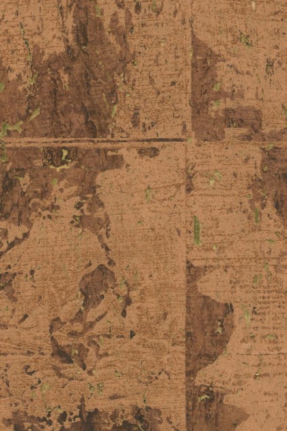Arte 48043 All Naturals Eclat Rust - tapeta o wzorze blokowym z korka z połyskiem
