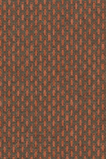 Arte 28060 All Naturals Ferox Red Ox - tapeta geometryczna z grubo tkanych prządz papierowych