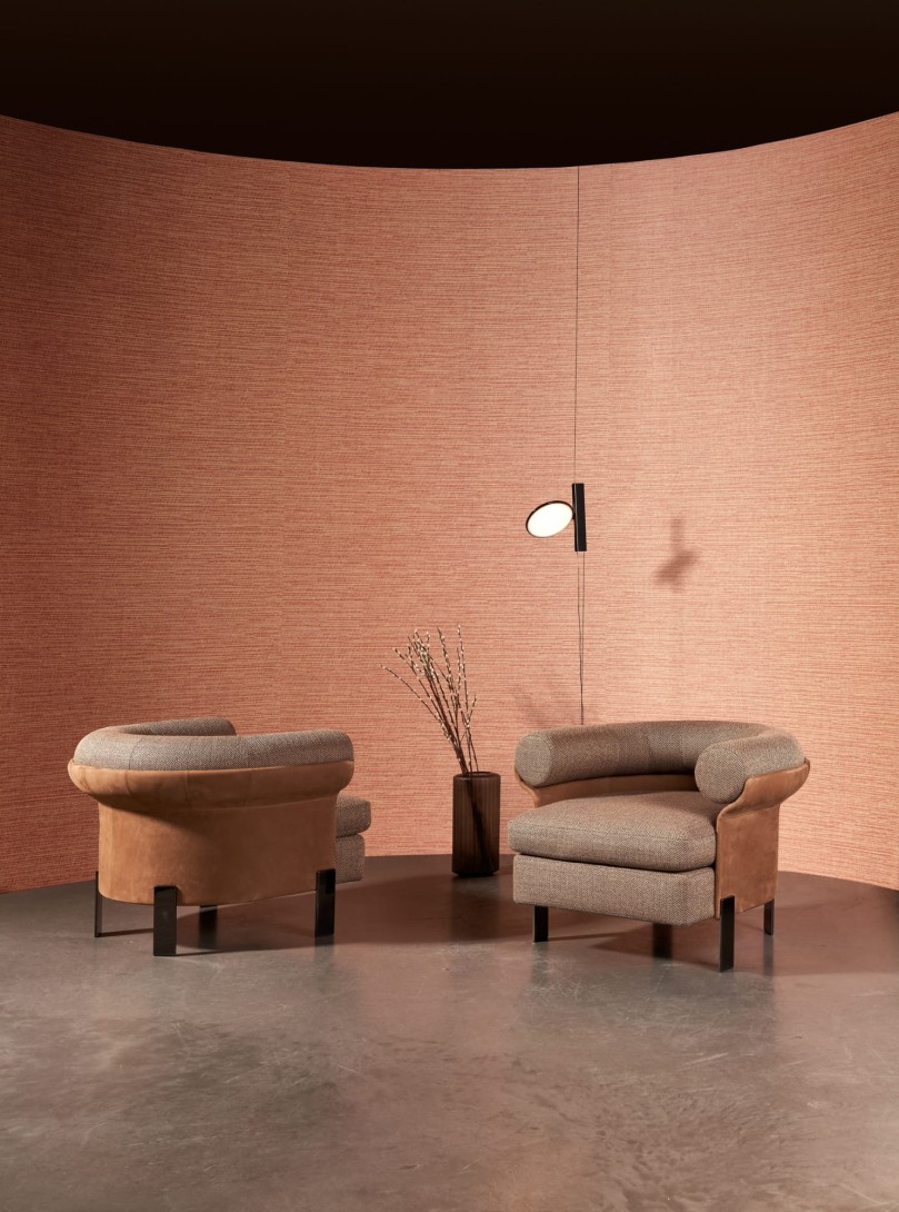 Arte 22064 All Naturals Koumbala Dark Slate - tapeta żakardowa