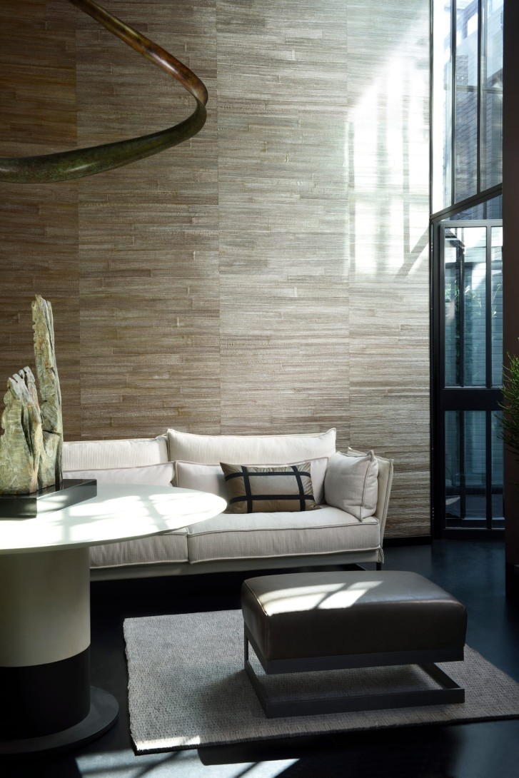 Arte 14003 All Naturals Camago Turquoise - tapeta z kory drzewa bananowego