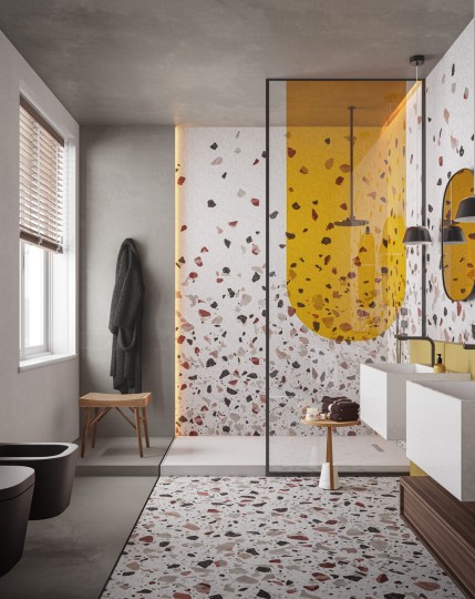 Inkiostro Bianco INKKNOO2402C Water-drop Sand Stones - mural lastryko