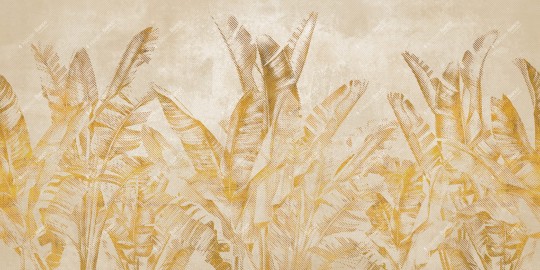 Inkiostro Bianco INKOKIC2401A Water-drop This is Palma - mural w liście bananowca