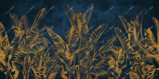 Inkiostro Bianco INKOKIC2402A Water-drop This is Palma - mural w liście bananowca