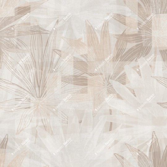 Inkiostro Bianco INKDKSC2401A Water-drop Fleur - mural w liście