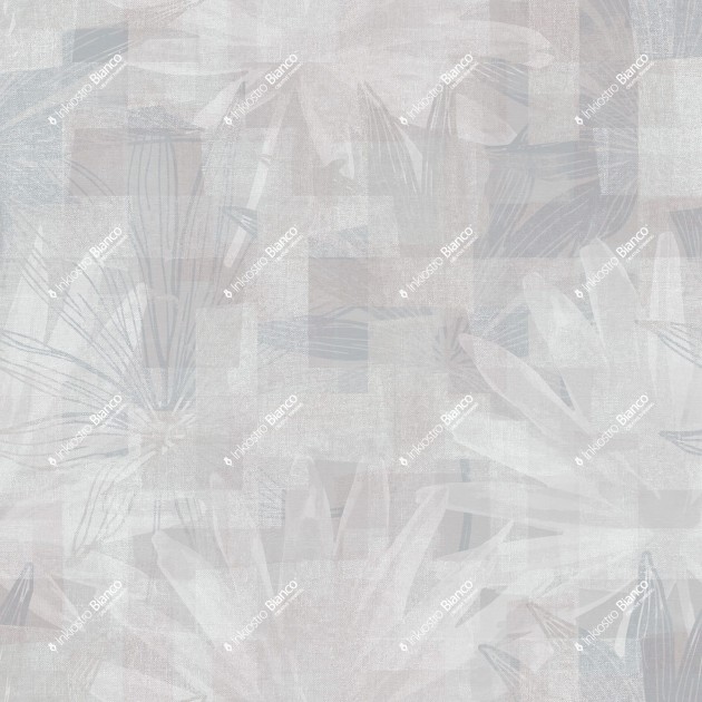 Inkiostro Bianco INKDKSC2402B Water-drop Fleur - mural w liście