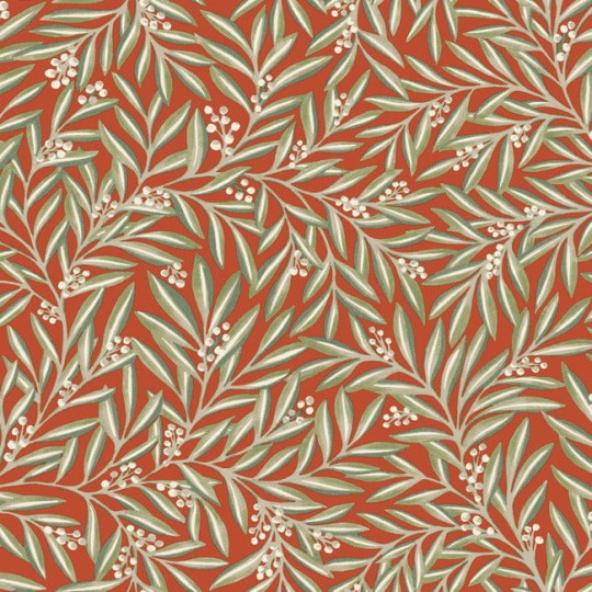 York AC9131 Ronald Redding Arts and Crafts Rowan Rust - tapeta w liście i jagody