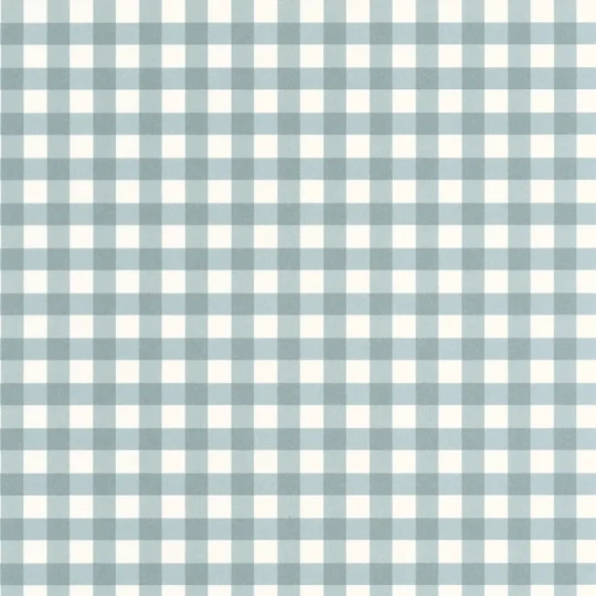 Casadeco OUTD 89266306 Once Upon A Time 2 Vichy Bleu orage - tapeta w kratkę