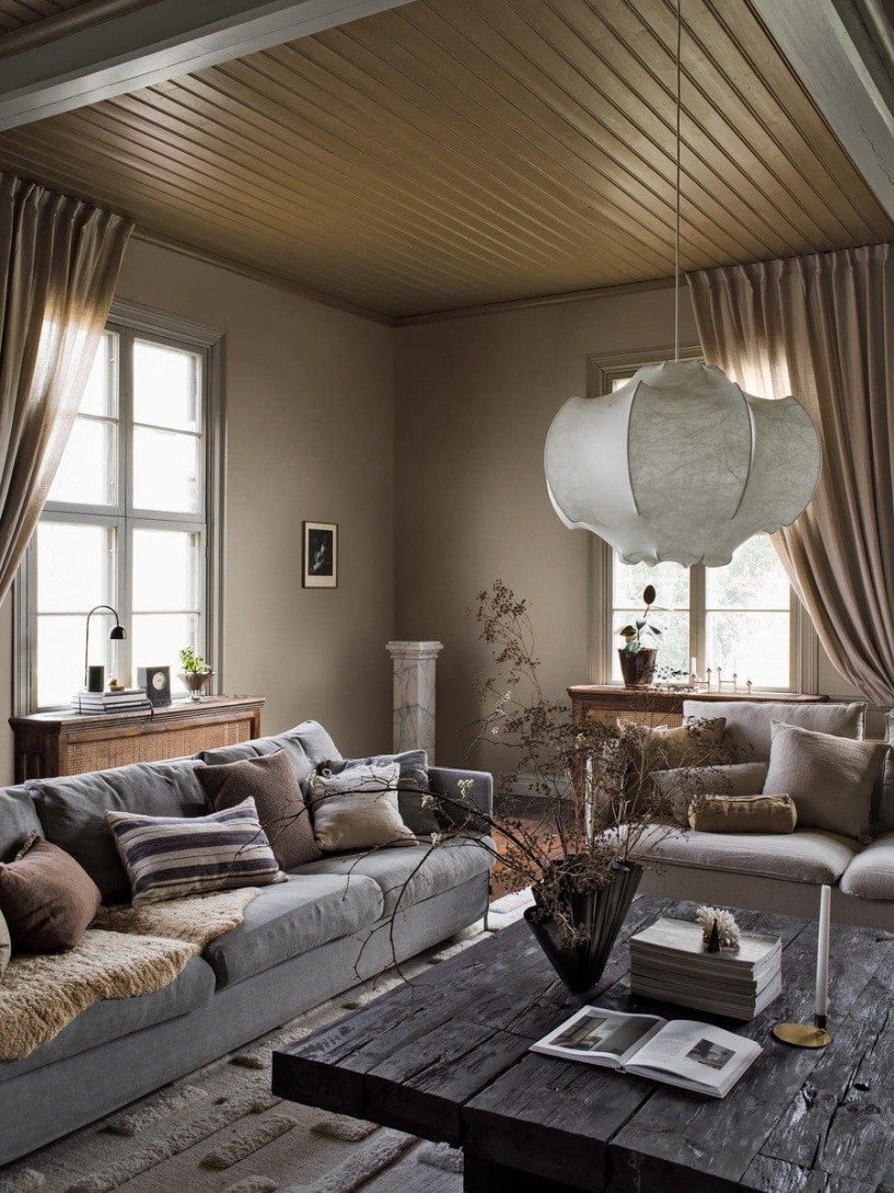 Boras Tapeter 6123 Shades Canvas Oyster - ostrygowa tapeta imitująca tkaninę