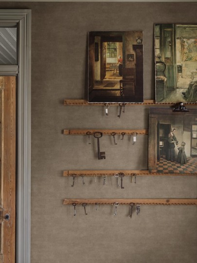 Boras Tapeter 5067 Shades Bronzite - brązowa tapeta z pociągnięciami pędzla