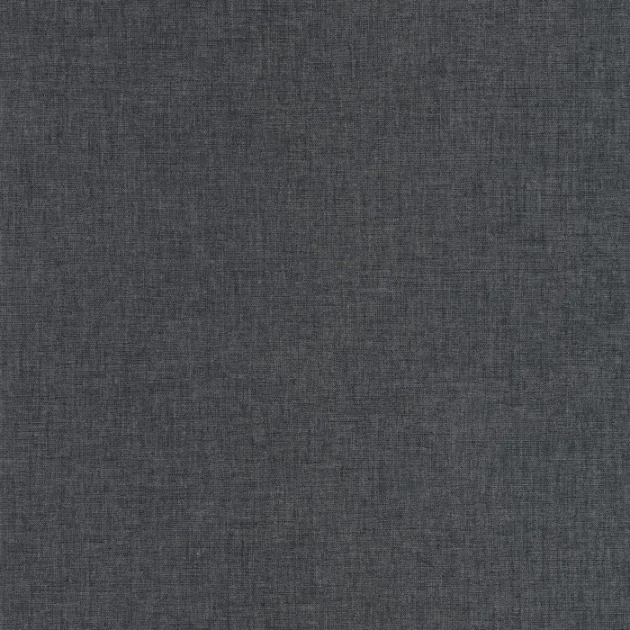Caselio 103229610 Reliefs Uni Mat Gris anthracite - antracytowa tapeta imitująca lnianą tkaninę