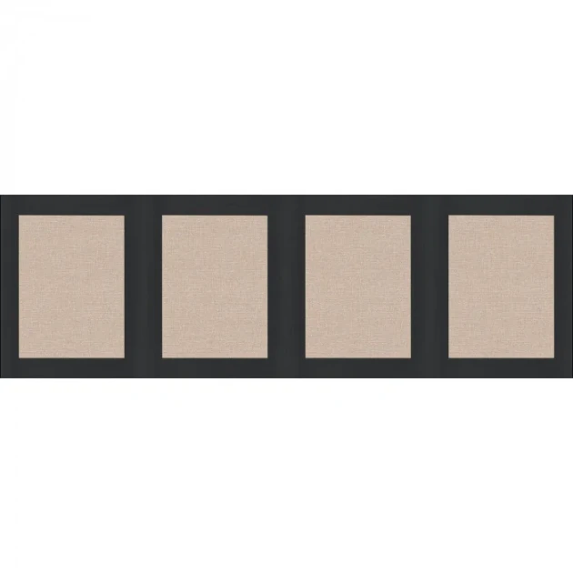 Caselio 105229090 Reliefs Soubassement Jute S Noir - border imitujący strukturę juty