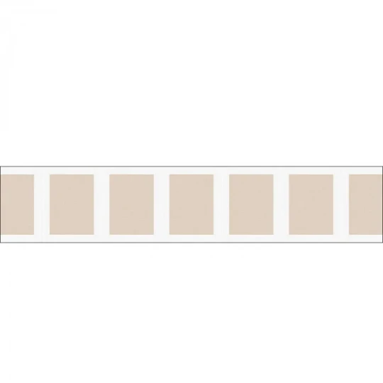 Caselio 105230000 Reliefs Soubassement Jute M Blanc - border imitujący strukturę juty