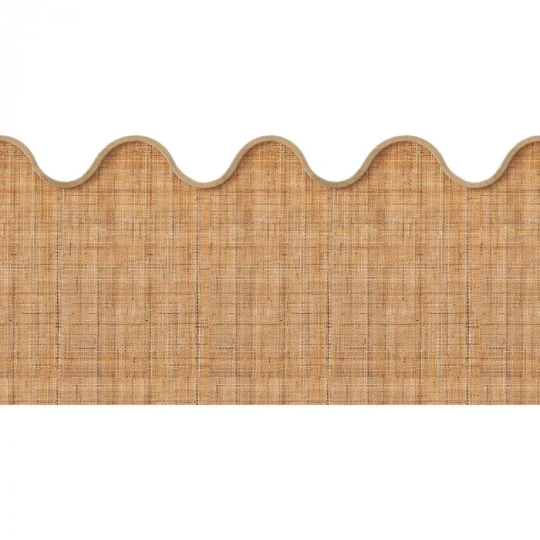 Caselio 106212014 Reliefs Wave Base Marron - border imitujący plecionkę z trzciny