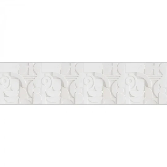 Caselio 106430006 Reliefs Mineral Base M Blanc - border w architektonicznym stylu