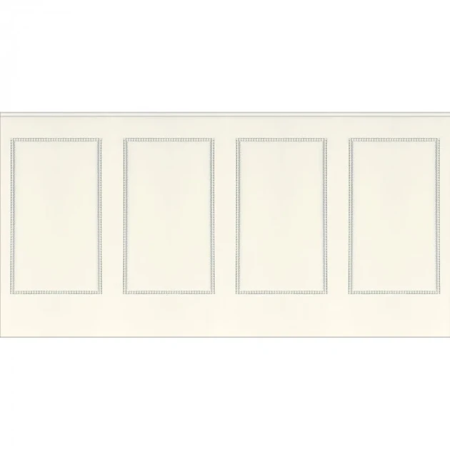 Caselio 106350005 Reliefs Moulding Base S Blanc - border imitujący boazerię angielską