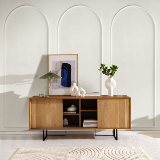 Caselio 106340041 Reliefs Moulding Arch Blanc M - mural z motywem sztukaterii i łuku