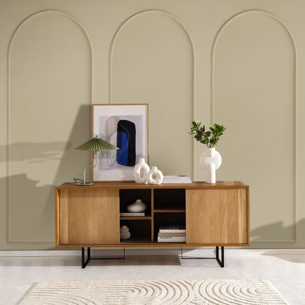 Caselio 106341041 Reliefs Moulding Arch Beige M - mural z motywem sztukaterii i łuku