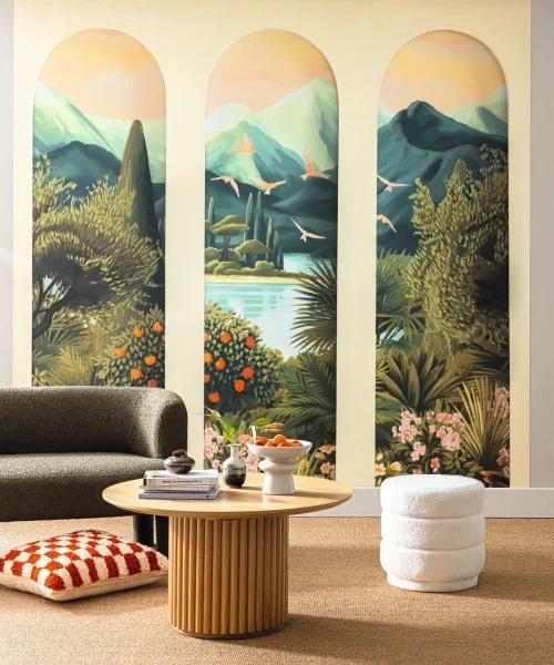 Caselio 106327237 Reliefs Landscape Arch Nature S - mural w roślinny krajobraz i łuki