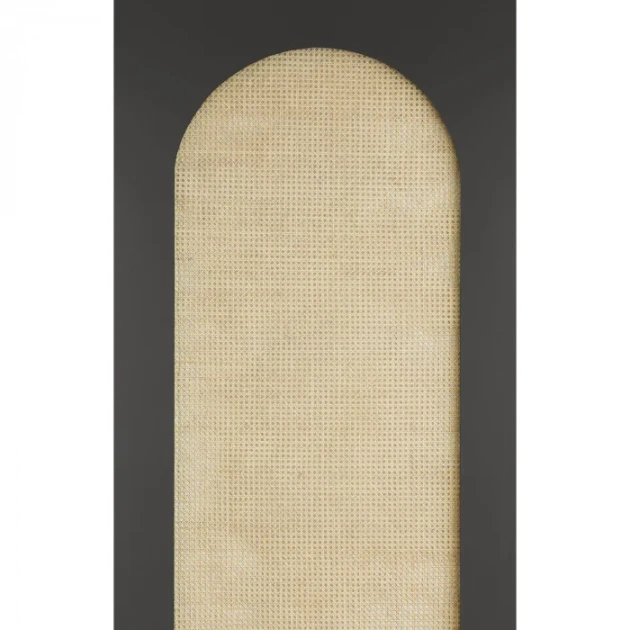 Caselio 106209035 Reliefs Canework Arch Noir M - mural imitujący plecionkę z trzciny z motywem łuku