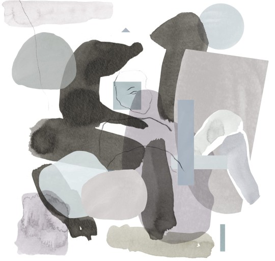 Rebel Walls R19386 Pops Collage Paste - mural w abstrakcyjny motyw