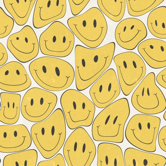 Rebel Walls R19381 Pops Happy Rebel Bright Sunshine - mural w uśmiechnięte twarze