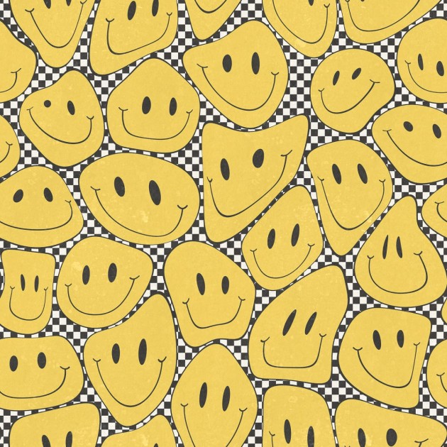 Rebel Walls R19380 Pops Happy Rebel Sunshine Chess - mural w uśmiechnięte twarze