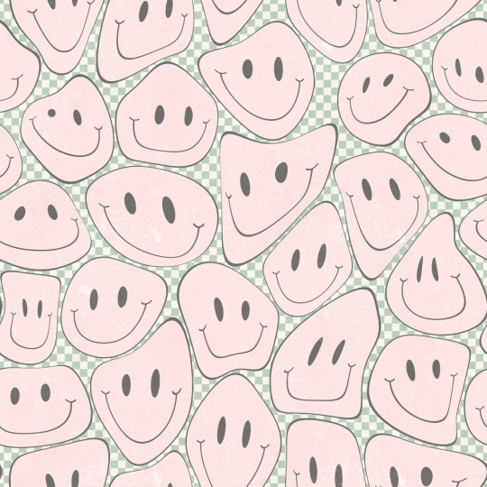 Rebel Walls R19378 Pops Happy Rebel Bubblegum - mural w uśmiechnięte twarze