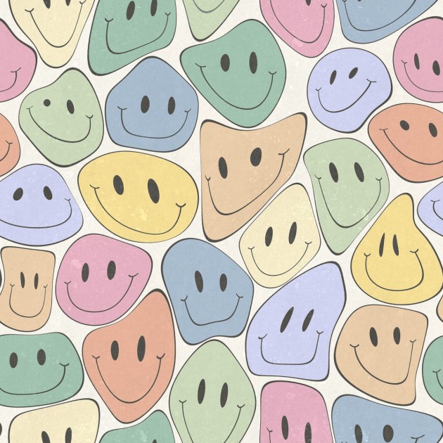 Rebel Walls R19372 Pops Happy Rebel Colorful - mural w uśmiechnięte twarze