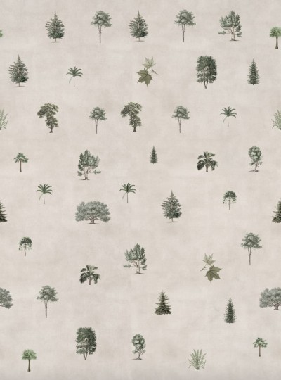 Rebel Walls R19353 Pops Botanical Garden Sand - mural w drzewa