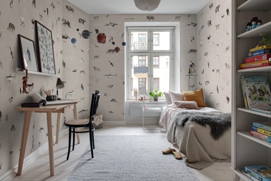 Rebel Walls R19352 Pops Wildlife Sand - mural w zwierzęta