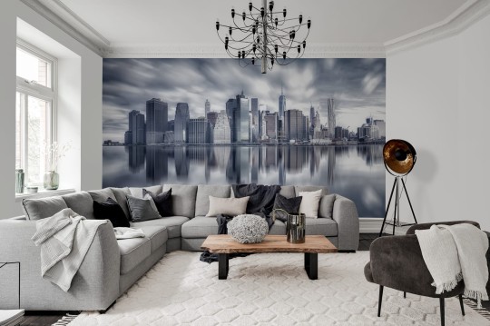 Rebel Walls R19182 Pops Steelblue City - mural w miejski krajobraz