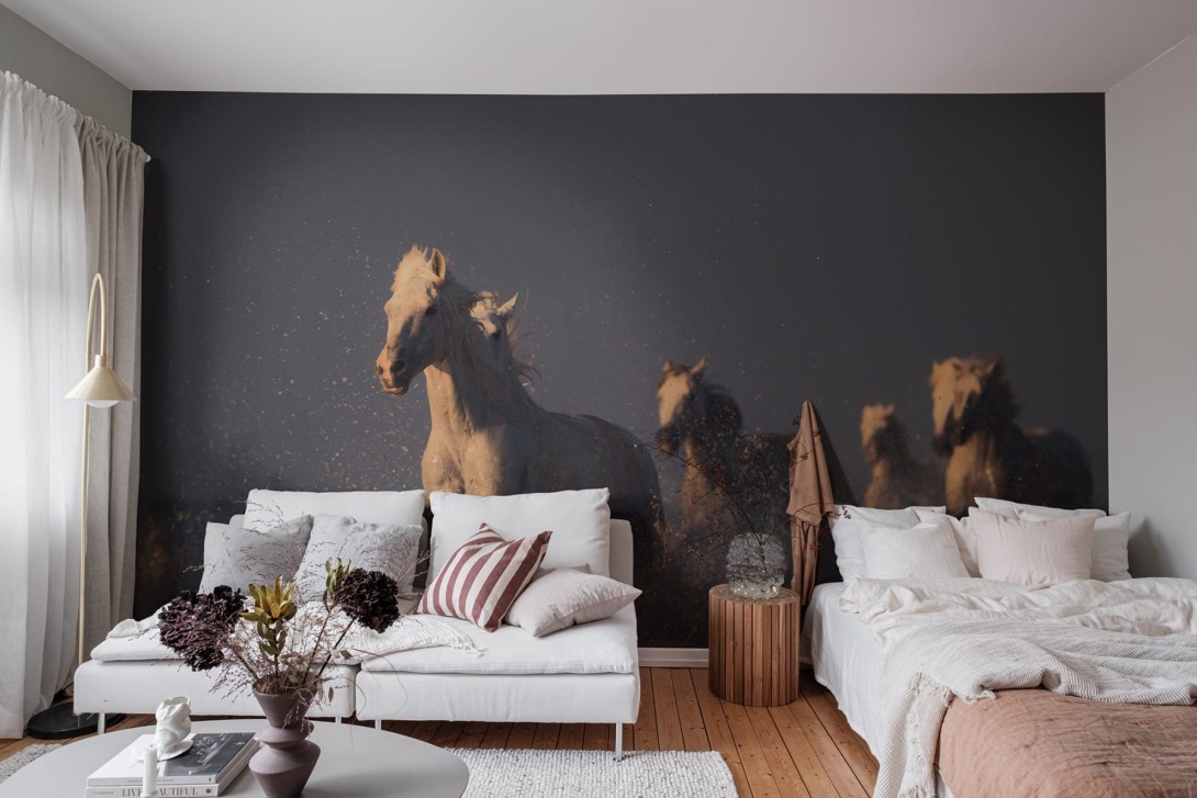 Rebel Walls R19168 Pops Wild Horses - mural w konie