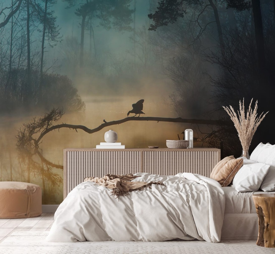 Rebel Walls R19165 Pops Morning Lake - mural pejzaż jeziora o poranku