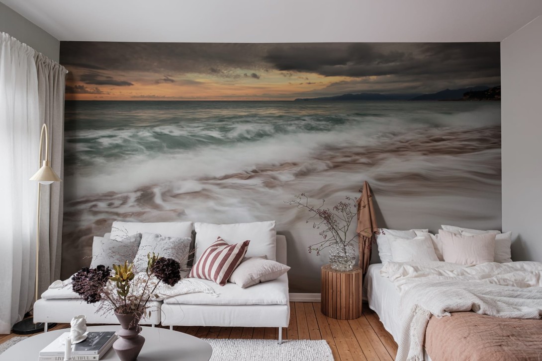 Rebel Walls R19156 Pops Dramatic Waves - mural w morski krajobraz